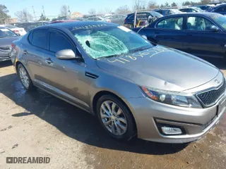2015 Kia Optima EX with VIN 5XXGN4A71FG411269, listed as a IAAI auction lot 41856582 with 122,581 mi miles. Bid and sale history available at carsss.com. Image 1.