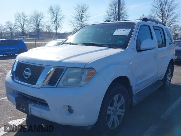 2010 Nissan Pathfinder SE with VIN 5N1AR1NB9AC629519, listed as a IAAI auction lot 41772962 with 192,593 mi miles and . Bid and sale history available at DreamBid. Image 2.