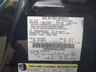 2008 Ford Taurus X Limited with VIN 1FMDK06W68GA04883, listed as a IAAI auction lot 42655172 with 216,828 mi miles and . Bid and sale history available at DreamBid. Image 9.