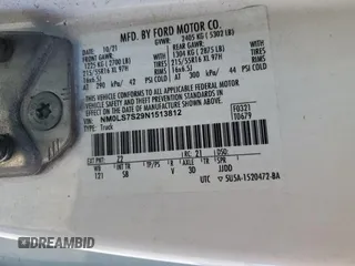 2022 Ford Transit Connect XL with VIN NM0LS7S29N1513812, listed as a Copart auction lot 56651015 with 263,413 mi miles and Clean title. Bid and sale history available at DreamBid. Image 13.