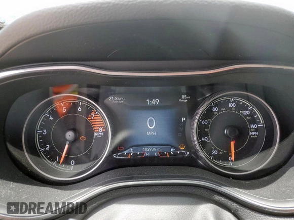 2019 Jeep Cherokee Trailhawk z VIN 1C4PJMBX8KD315136, wystawiony jako Copart lot #60614805 z przebiegiem 102 936 mil mil oraz Czysty tytuł • Clean title. Historia ofert i sprzedaży dostępna na DreamBid. Obrazek 9.