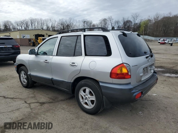 2002 Hyundai Santa Fe GLS with VIN KM8SC73D42U208557, listed as a Copart auction lot 51815115 with 124,730 mi miles and Clean Title. Bid and sale history available at carsss.com. Image 2.