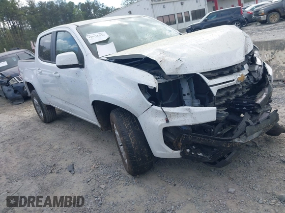 2021 Chevrolet Colorado 2WD LT z VIN 1GCGSCEN4M1127011, wystawiony jako IAAI lot #41953530 z przebiegiem 91 418 mil mil oraz . Historia ofert i sprzedaży dostępna na DreamBid. Obrazek 1.