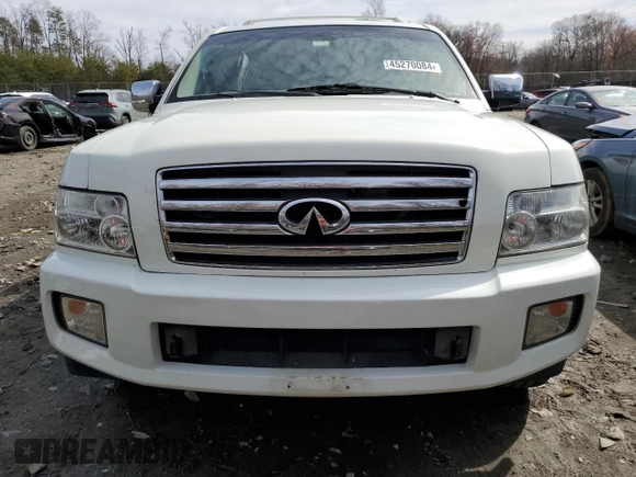 2005 Infiniti QX56 with VIN 5N3AA08C95N813088, listed as a Copart auction lot 45270084 with 300,536 mi miles and Salvage Title. Bid and sale history available at carsss.com. Image 5.