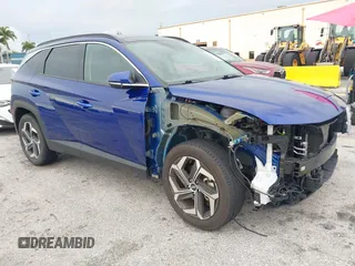 2024 Hyundai Tucson Limited z VIN 5NMJECDE8RH348302, wystawiony jako IAAI lot #42404532 z przebiegiem 43 894 mil mil oraz . Historia ofert i sprzedaży dostępna na DreamBid. Obrazek 1.