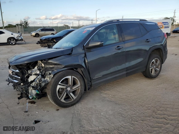 2020 GMC Terrain SLT with VIN 3GKALVEV5LL204365, listed as a Copart auction lot 41520685 with 91,540 mi miles and Clean Title. Bid and sale history available at carsss.com. Image 1.