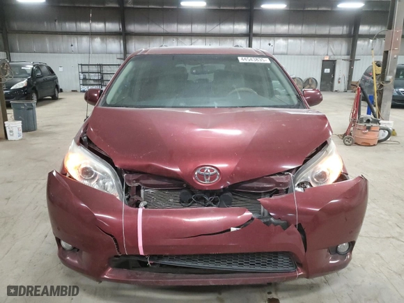 2013 Toyota Sienna XLE AAS with VIN 5TDYK3DCXDS318133, listed as a Copart auction lot 44543835 with 108,357 mi miles and Salvage Title. Bid and sale history available at carsss.com. Image 5.