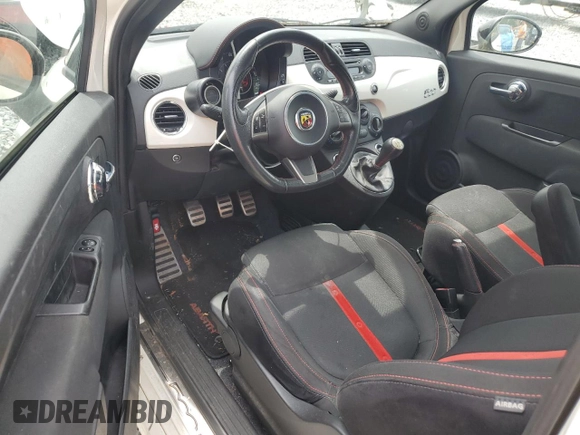 2013 FIAT 500 Abarth with VIN 3C3CFFFH5DT691194, listed as a Copart auction lot 63560255 with 101,545 mi miles and Clean title. Bid and sale history available at DreamBid. Image 8.