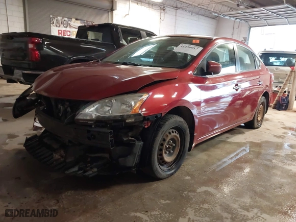 2014 Nissan Sentra SR with VIN 3N1AB7AP1EY239639, listed as a IAAI auction lot 41456017 with 215,740 mi miles. Bid and sale history available at carsss.com. Image 2.