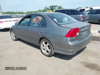 2004 Honda Civic LX with VIN 1HGES16514L020322, listed as a IAAI auction lot 42144118 with 106,190 mi miles. Bid and sale history available at carsss.com. Image 3.