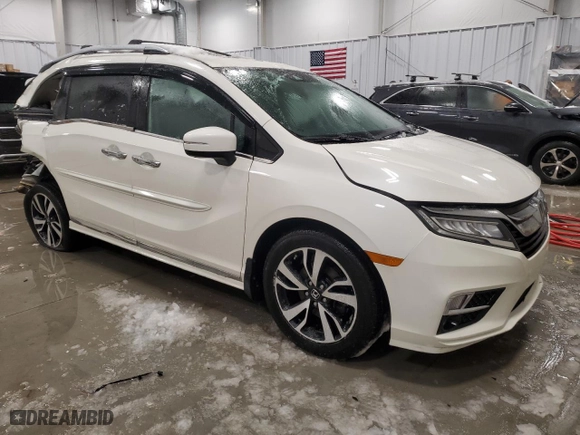 2018 Honda Odyssey Elite with VIN 5FNRL6H97JB018695, listed as a Copart auction lot 44918165 with 79,622 mi miles and Clean Title. Bid and sale history available at carsss.com. Image 4.