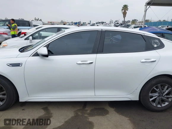 2019 Kia Optima LX with VIN 5XXGT4L36KG371801, listed as a IAAI auction lot 41885607 with 150,043 mi miles. Bid and sale history available at carsss.com. Image 14.