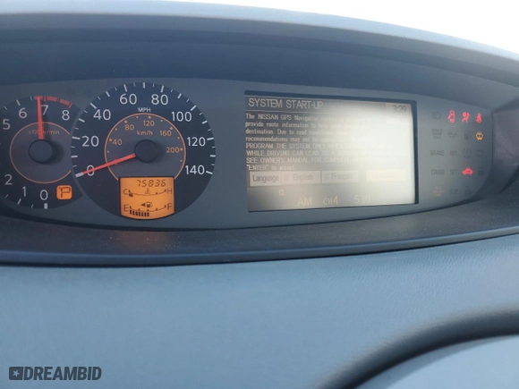 2004 Nissan Quest SE with VIN 5N1BV28U94N314022, listed as a Copart auction lot 46641154 with 75,836 mi miles and Salvage Title. Bid and sale history available at carsss.com. Image 9.