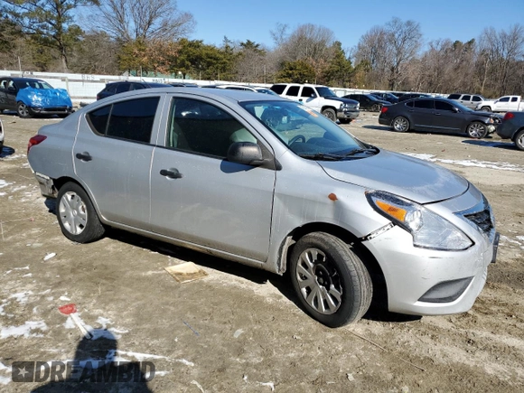 2015 Nissan Versa SV with VIN 3N1CN7APXFL851725, listed as a Copart auction lot 45747845 with 151,719 mi miles and Salvage title. Bid and sale history available at DreamBid. Image 4.