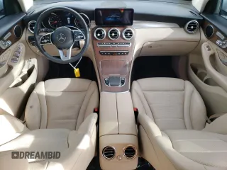 2020 Mercedes-Benz GLC with VIN WDC0G8EBXLF718526, listed as a Copart auction lot 49490685 with 75,023 mi miles and Salvage Title. Bid and sale history available at carsss.com. Image 8.