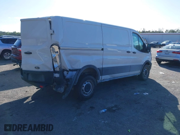 2023 Ford Transit Cargo with VIN 1FTBR1Y81PKB93787, listed as a IAAI auction lot 41253973 with 16,058 mi miles and . Bid and sale history available at DreamBid. Image 4.