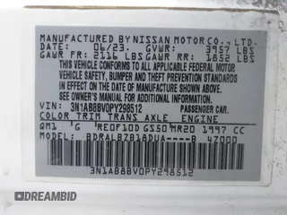 2023 Nissan Sentra S with VIN 3N1AB8BV0PY298512, listed as a IAAI auction lot 41556282 with 74,836 mi miles and . Bid and sale history available at DreamBid. Image 9.