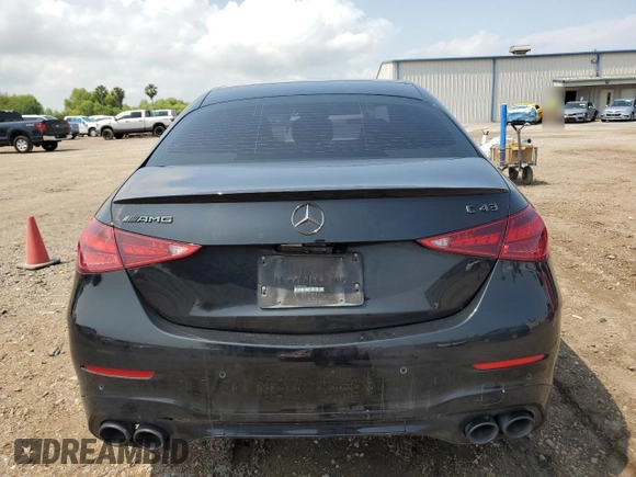 2023 Mercedes-Benz C 43 AMG with VIN W1KAF8HB5PR115101, listed as a Copart auction lot 53560305 with 13,488 mi miles and Salvage title. Bid and sale history available at DreamBid. Image 6.