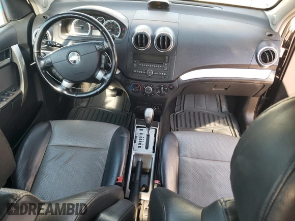 2009 Chevrolet Aveo 2LT with VIN KL1TG66E29B347370, listed as a Copart auction lot 72695624 with 129,479 mi miles and Salvage title. Bid and sale history available at DreamBid. Image 8.