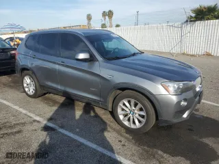 2017 BMW X3 sDrive28i with VIN 5UXWZ7C55H0T43879, listed as a Copart auction lot 43236315 with 161,205 mi miles and Salvage Title. Bid and sale history available at carsss.com. Image 4.