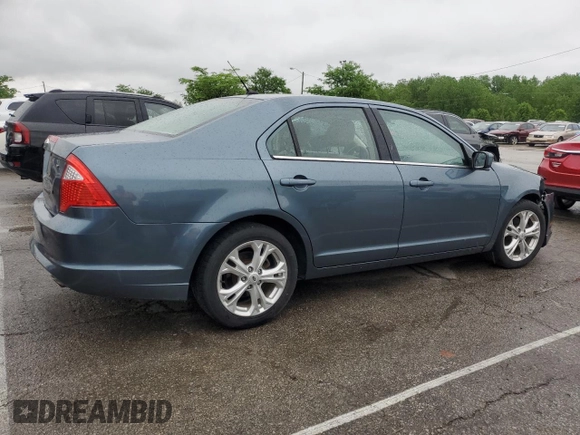 2012 Ford Fusion SE with VIN 3FAHP0HA0CR395948, listed as a Copart auction lot 55568195 with 169,770 mi miles and Salvage title. Bid and sale history available at DreamBid. Image 3.