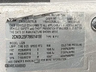 2008 Chevrolet Equinox LS with VIN 2CNDL23F786014156, listed as a IAAI auction lot 41930515 with 180,837 mi miles. Bid and sale history available at carsss.com. Image 9.