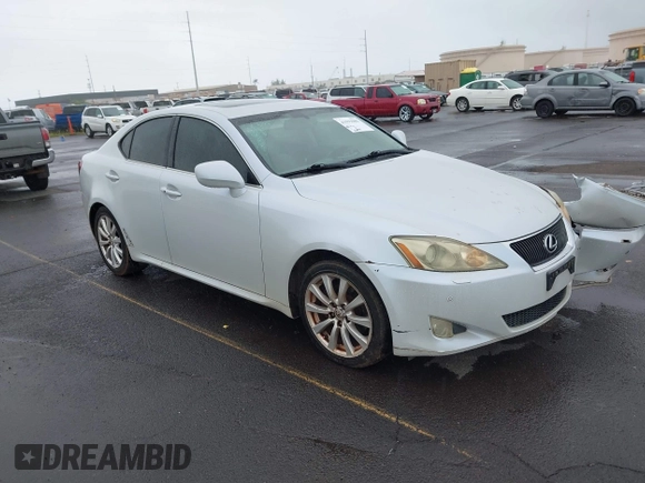 2006 Lexus IS 250 with VIN JTHBK262365019403, listed as a IAAI auction lot 41593985 with 111,038 mi miles and . Bid and sale history available at DreamBid. Image 1.