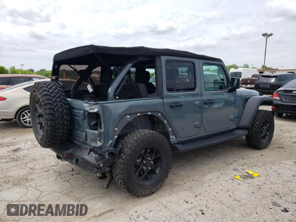 2024 Jeep Wrangler Sport S with VIN 1C4RJXN61RW192288, listed as a Copart auction lot 61786585 with 18,494 mi miles and Salvage title. Bid and sale history available at DreamBid. Image 3.