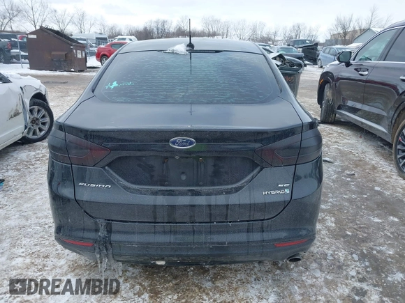 2013 Ford Fusion SE Hybrid with VIN 3FA6P0LU0DR176353, listed as a IAAI auction lot 41591238 with 190,717 mi miles. Bid and sale history available at carsss.com. Image 16.