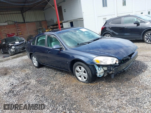 2008 Chevrolet Impala LT with VIN 2G1WT58N281347689, listed as a IAAI auction lot 42160160 with 58,162 mi miles and . Bid and sale history available at DreamBid. Image 1.
