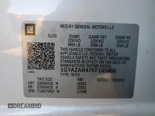 2019 Cadillac XT4 FWD Luxury with VIN 1GYAZAR47KF165866, listed as a Copart auction lot 37790783 with 23,822 mi miles. Bid and sale history available at carsss.com. Image 14.