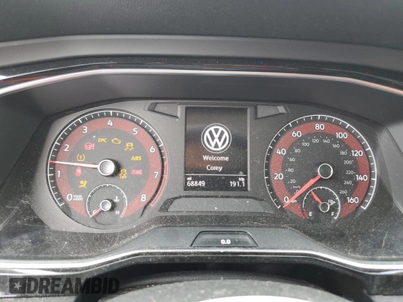 2019 Volkswagen Jetta S z VIN 3VWCB7BU8KM136468, wystawiony jako Copart lot #53643465 z przebiegiem 68 849 mil mil oraz Szkoda całkowita • Salvage title. Historia ofert i sprzedaży dostępna na DreamBid. Obrazek 9.