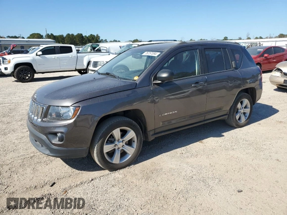 2017 Jeep Compass Sport with VIN 1C4NJCBA2HD147418, listed as a Copart auction lot 76757094 with 125,947 mi miles and Salvage Title. Bid and sale history available at carsss.com. Image 1.