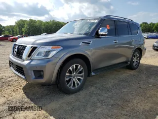 2019 Nissan Armada SL z VIN JN8AY2NDXK9088594, wystawiony jako Copart lot #54011025 z przebiegiem 127 938 mil mil oraz Szkoda całkowita • Salvage title. Historia ofert i sprzedaży dostępna na DreamBid. Obrazek 1.