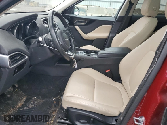 2017 Jaguar F-Pace 35t Premium with VIN SADCJ2BV0HA068470, listed as a Copart auction lot 79122384 with 43,017 mi miles and Salvage title. Bid and sale history available at DreamBid. Image 7.