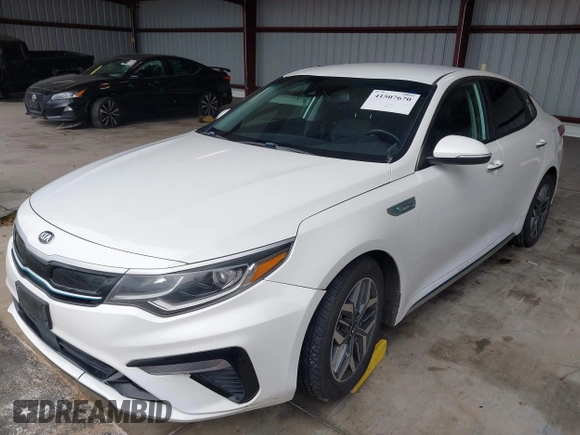 2020 Kia Optima Hybrid EX with VIN KNAGU4LE0L5037393, listed as a IAAI auction lot 41507670 with 54,928 mi miles. Bid and sale history available at carsss.com. Image 17.