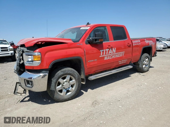 2016 GMC Sierra 2500HD SLE z VIN 1GT12SE86GF292964, wystawiony jako Copart lot #49299335 z przebiegiem 158 707 mil mil oraz Szkoda całkowita • Salvage title. Historia ofert i sprzedaży dostępna na DreamBid. Obrazek 1.