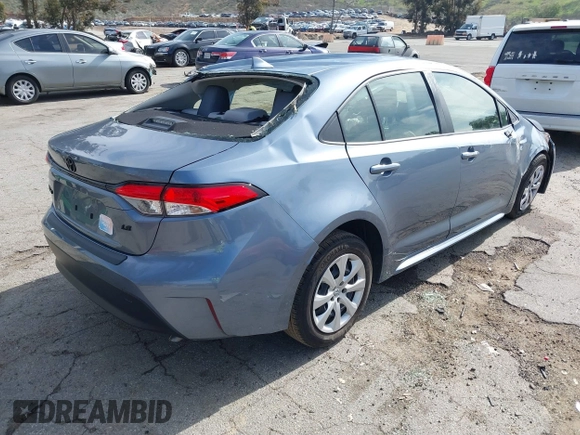 2023 Toyota Corolla LE with VIN JTDB4MEE7P3009635, listed as a IAAI auction lot 41808167 with 22,773 mi miles and . Bid and sale history available at DreamBid. Image 4.