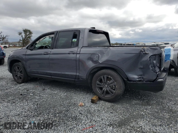 2020 Honda Ridgeline Sport with VIN 5FPYK2F11LB000823, listed as a Copart auction lot 45913705 with 28,093 mi miles and Non repairable. Bid and sale history available at DreamBid. Image 2.