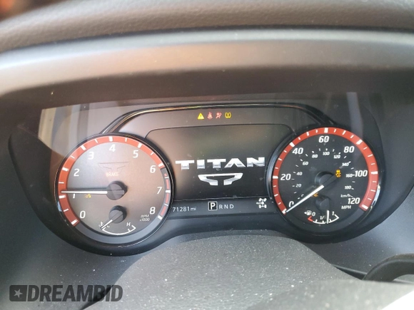 2021 Nissan Titan SV z VIN 1N6AA1FB9MN533034, wystawiony jako Copart lot #81335494 z przebiegiem 71 281 mil mil oraz Szkoda całkowita • Salvage title. Historia ofert i sprzedaży dostępna na DreamBid. Obrazek 9.