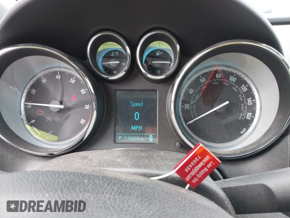 2015 Buick Verano Group with VIN 1G4PS5SK0F4189931, listed as a IAAI auction lot 42401439 with 116,689 mi miles and . Bid and sale history available at DreamBid. Image 7.