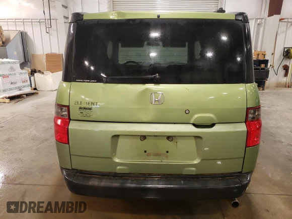 2006 Honda Element EX-P with VIN 5J6YH18706L005588, listed as a Copart auction lot 55420525 with 313,933 mi miles and Salvage Title. Bid and sale history available at DreamBid. Image 6.