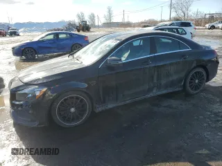 2017 Mercedes-Benz CLA with VIN WDDSJ4GB0HN436503, listed as a Copart auction lot 46298725 with 61,836 mi miles and Salvage Title. Bid and sale history available at carsss.com. Image 1.