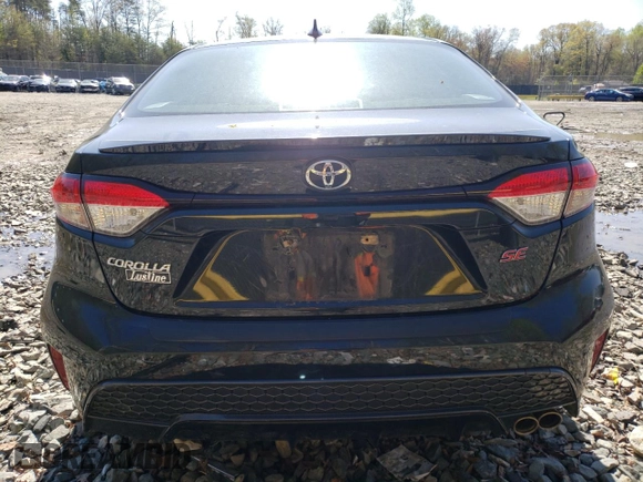 2020 Toyota Corolla SE with VIN JTDS4RCE2LJ004266, listed as a Copart auction lot 52421885 with 81,964 mi miles and Salvage Title. Bid and sale history available at carsss.com. Image 6.