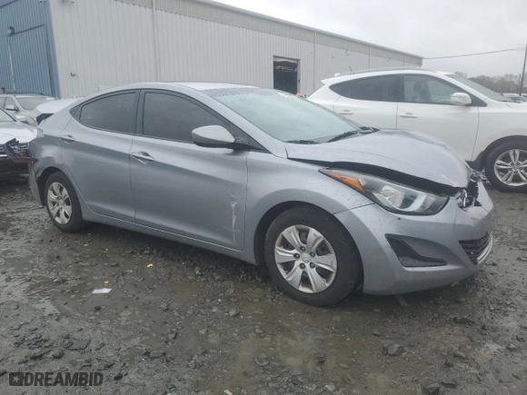 2016 Hyundai Elantra SE with VIN 5NPDH4AE1GH737605, listed as a Copart auction lot 52636865 with 351,666 mi miles and Salvage Title. Bid and sale history available at carsss.com. Image 4.