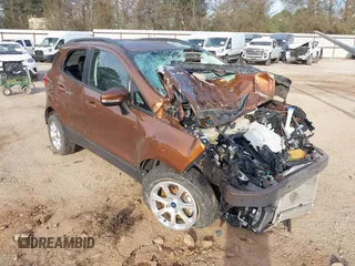2019 Ford EcoSport SE with VIN MAJ3S2GE1KC298683, listed as a IAAI auction lot 41337638 with Not Provided miles and . Bid and sale history available at carsss.com. Image 1.