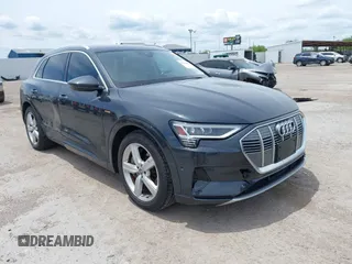 2019 Audi e-tron Premium Plus with VIN WA1LABGE6KB012565, listed as a IAAI auction lot 42220663 with 48,804 mi miles and . Bid and sale history available at DreamBid. Image 1.