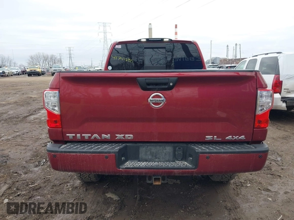 2017 Nissan Titan XD PRO-4X with VIN 1N6BA1F41HN570333, listed as a IAAI auction lot 41741250 with 62,948 mi miles. Bid and sale history available at carsss.com. Image 16.