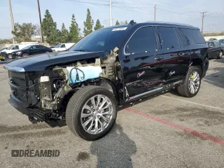 2023 GMC Yukon Denali with VIN 1GKS2DKLXPR533906, listed as a Copart auction lot 43274954 with 658 mi miles. Bid and sale history available at carsss.com. Image 1.