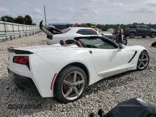 2015 Chevrolet Corvette 2LT with VIN 1G1YD3D7XF5104001, listed as a Copart auction lot 57149215 with Not provided miles and Salvage title. Bid and sale history available at DreamBid. Image 3.
